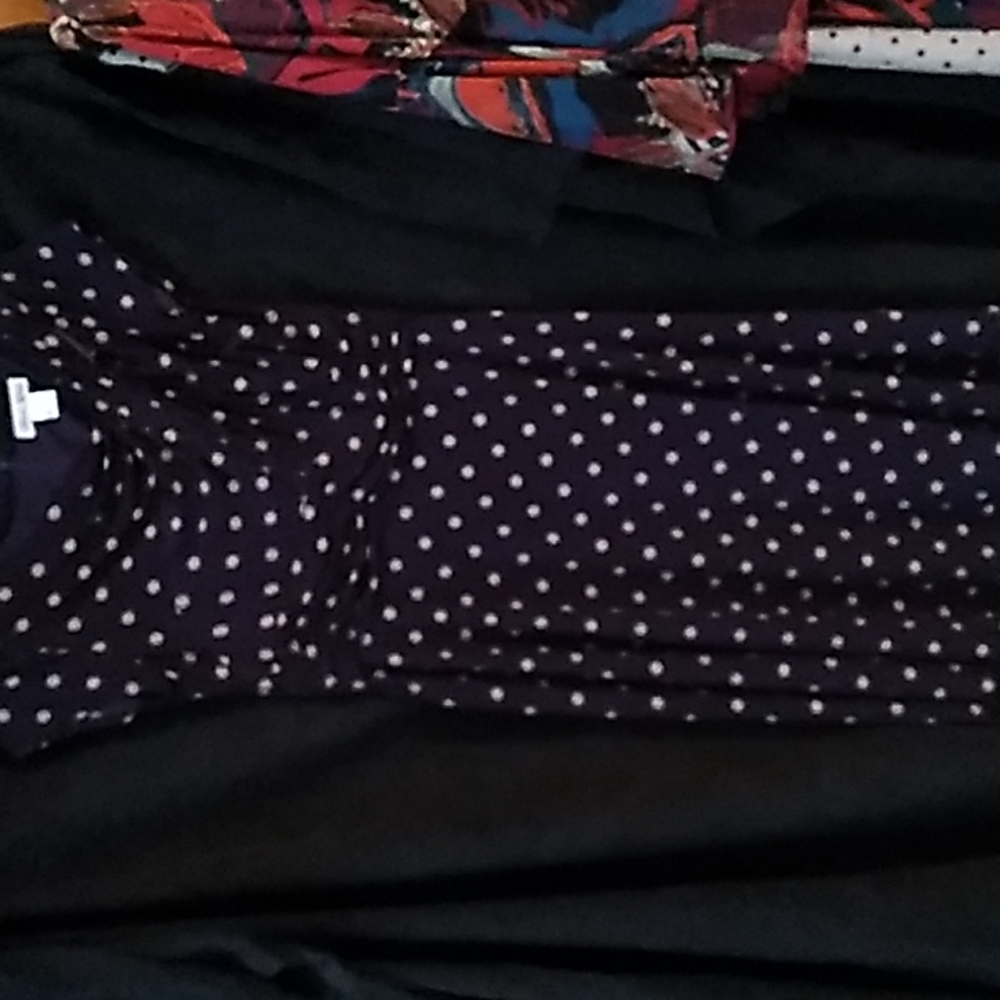 Purple Cream Polka Dot dress